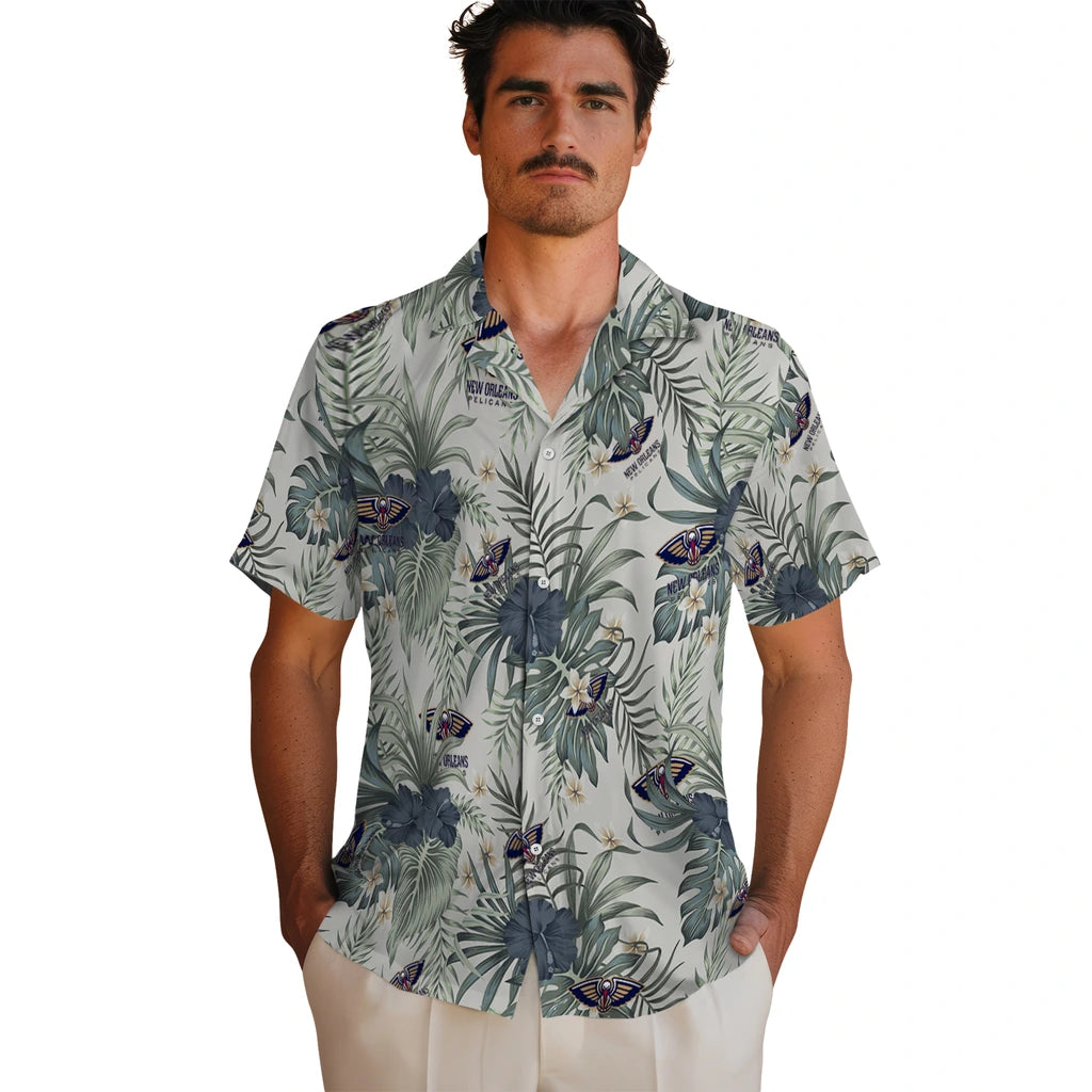 New Orleans Pelicans Hawaiian Shirt - Hibiscus Designs | Hula Hawaiian Shirts