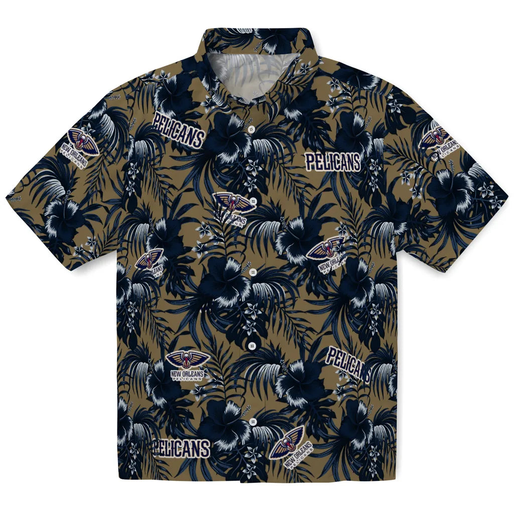 New Orleans Pelicans Hawaiian Shirt - Hibiscus Exotic | Hula Hawaiian Shirts