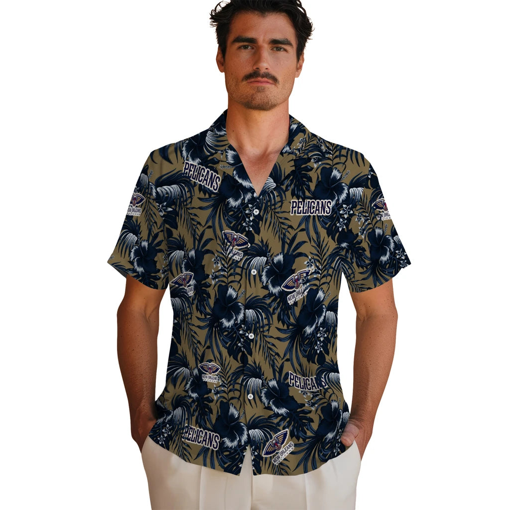 New Orleans Pelicans Hawaiian Shirt - Hibiscus Exotic | Hula Hawaiian Shirts
