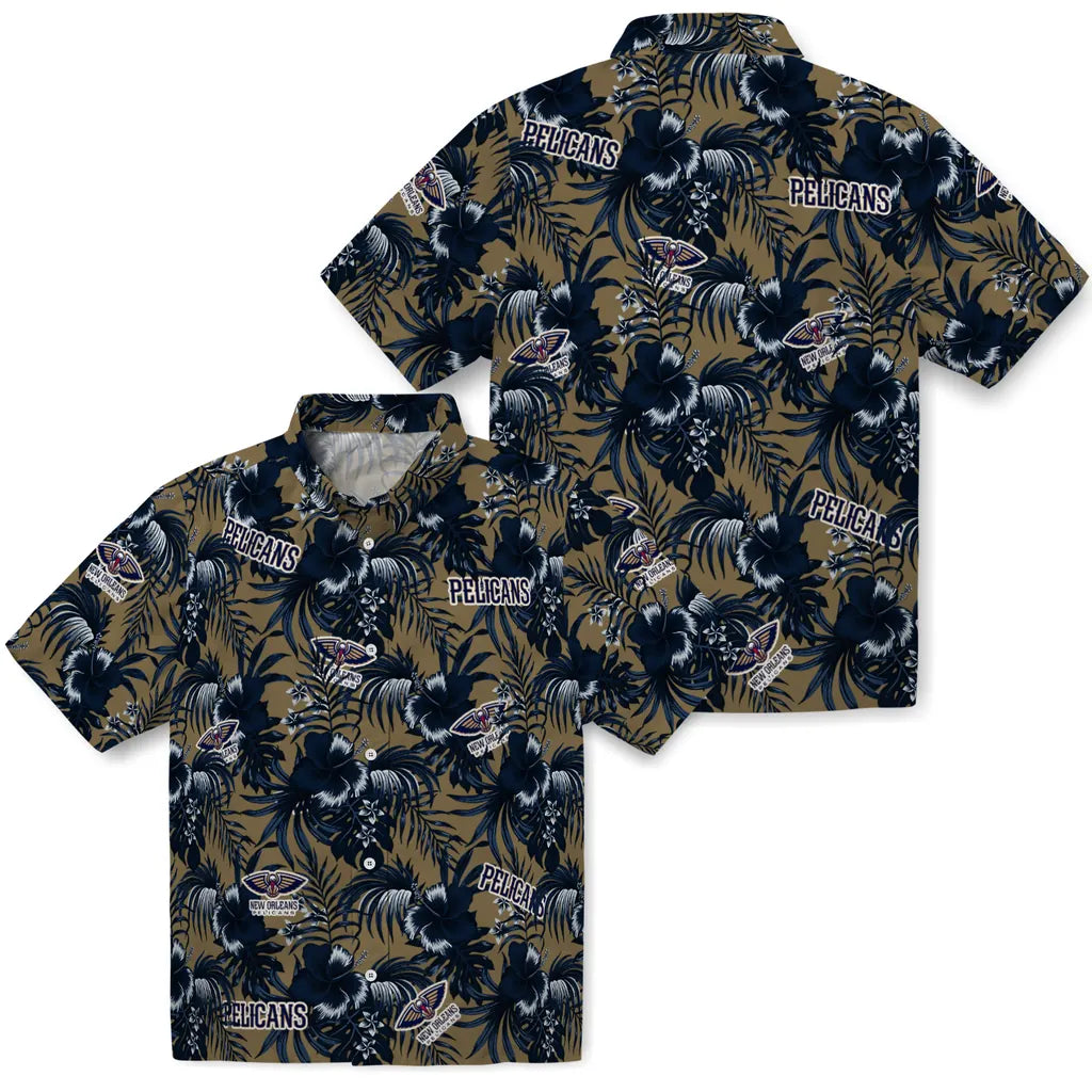 New Orleans Pelicans Hawaiian Shirt - Hibiscus Exotic | Hula Hawaiian Shirts