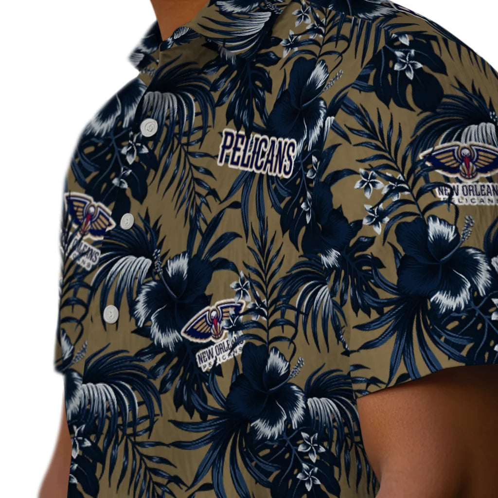 New Orleans Pelicans Hawaiian Shirt - Hibiscus Exotic | Hula Hawaiian Shirts