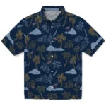 New Orleans Pelicans Hawaiian Shirt - Palm And Clouds | Hula Hawaiian Shirts