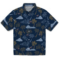 New Orleans Pelicans Hawaiian Shirt - Palm And Clouds | Hula Hawaiian Shirts