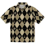 New Orleans Saints Hawaiian Shirt - Golfing Plaid | Hula Hawaiian Shirts