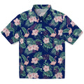 New York Giants Hawaiian Shirt - Flamingo and Hibiscus | Hula Hawaiian Shirts