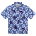 New York Giants Hawaiian Shirt - Hibiscus Cluster | Hula Hawaiian Shirts