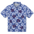 New York Giants Hawaiian Shirt - Hibiscus Cluster | Hula Hawaiian Shirts