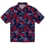 New York Giants Hawaiian Shirt - Hibiscus Exotic | Hula Hawaiian Shirts