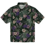 New York Giants Hawaiian Shirt - Hibiscus Leaves Pattern | Hula Hawaiian Shirts