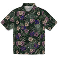 New York Giants Hawaiian Shirt - Hibiscus Leaves Pattern | Hula Hawaiian Shirts