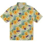 New York Giants Hawaiian Shirt - Hibiscus Mood | Hula Hawaiian Shirts