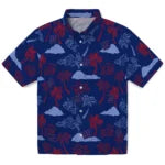 New York Giants Hawaiian Shirt - Palm And Clouds | Hula Hawaiian Shirts