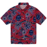New York Giants Hawaiian Shirt - Palm Sunset | Hula Hawaiian Shirts