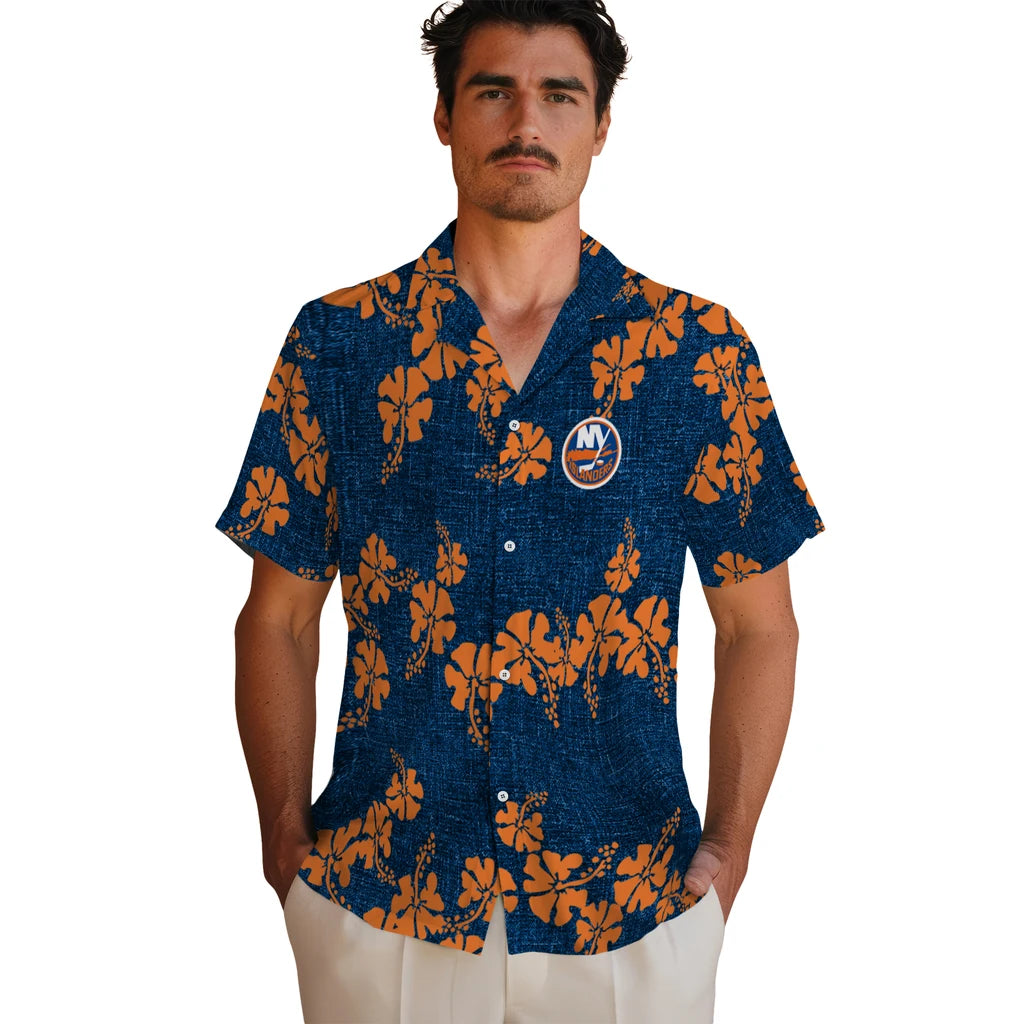 New York Islanders Hawaiian Shirt - 50th State Flower | Hula Hawaiian Shirts