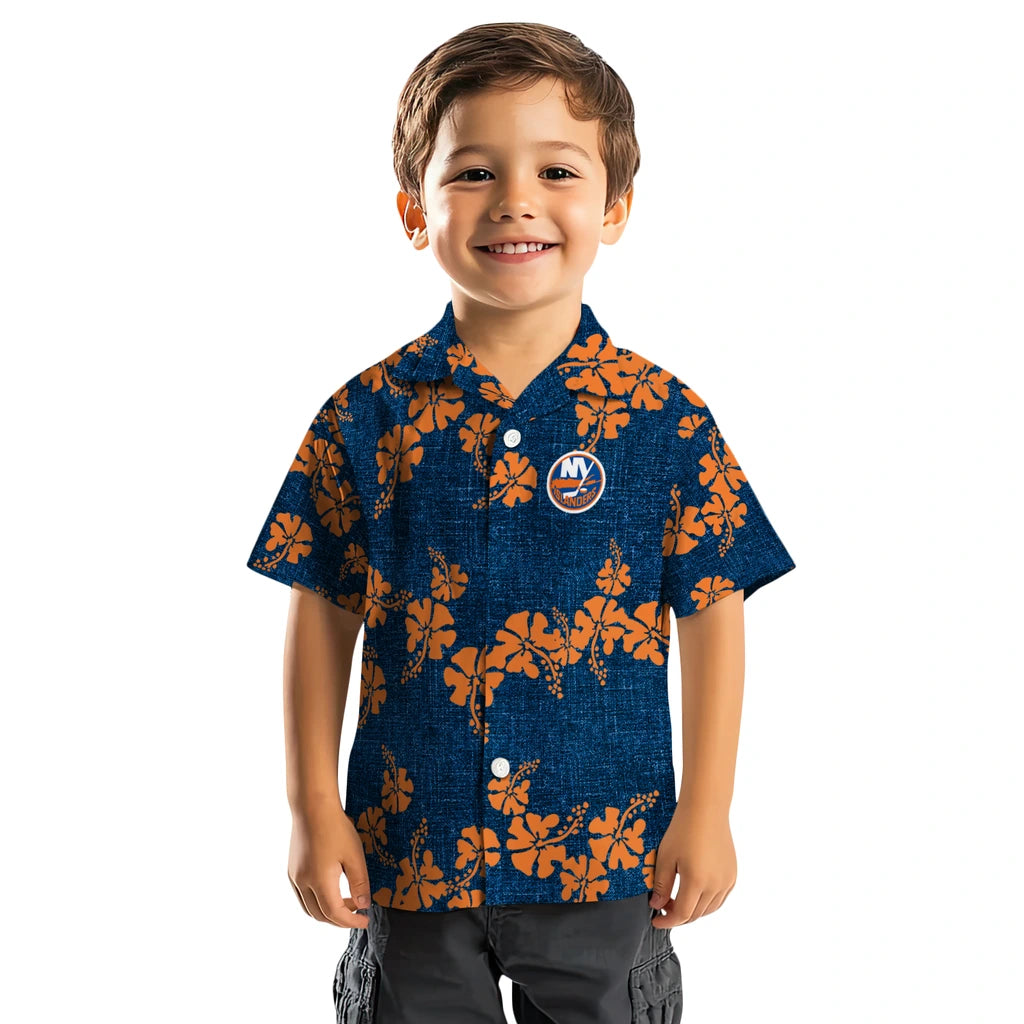 New York Islanders Hawaiian Shirt - 50th State Flower | Hula Hawaiian Shirts