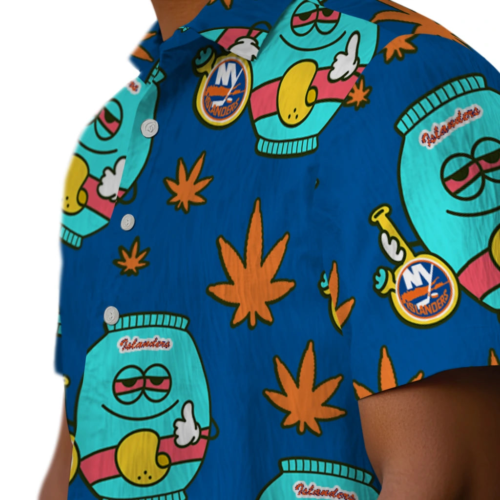 New York Islanders Hawaiian Shirt - Chill Vibe | Hula Hawaiian Shirts