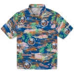 New York Islanders Hawaiian Shirt - Hawaii Island | Hula Hawaiian Shirts
