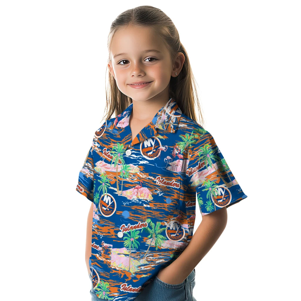 New York Islanders Hawaiian Shirt - Hawaii Island | Hula Hawaiian Shirts