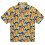 New York Islanders Hawaiian Shirt - Hibiscus Tropics | Hula Hawaiian Shirts