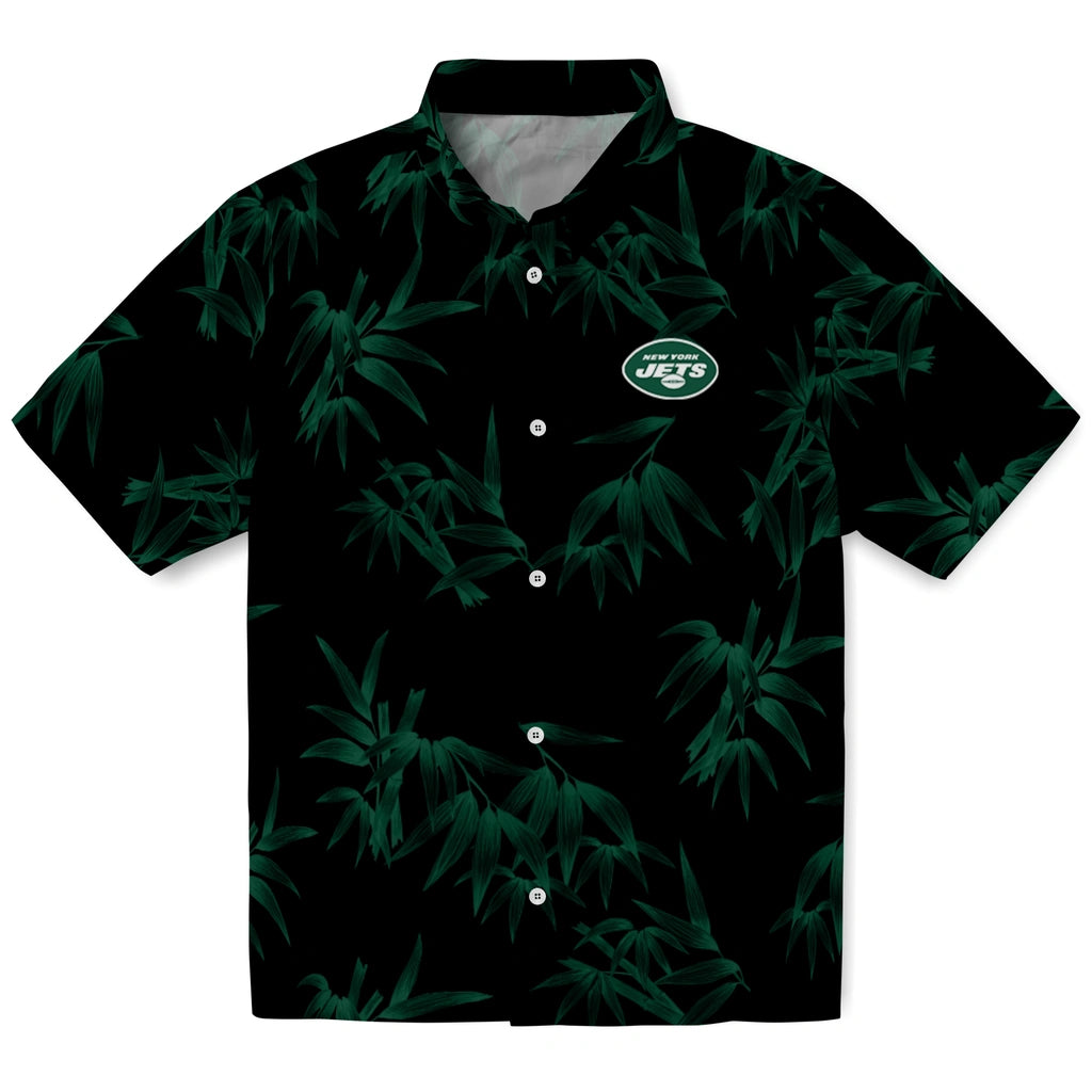 New York Jets Hawaiian Shirt - Bamboo Branches | Hula Hawaiian Shirts