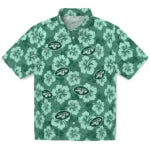 New York Jets Hawaiian Shirt - Hibiscus Cluster | Hula Hawaiian Shirts