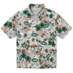 New York Jets Hawaiian Shirt - Hibiscus Seaside | Hula Hawaiian Shirts