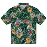 New York Jets Hawaiian Shirt - Hibiscus Tiki Jungle | Hula Hawaiian Shirts