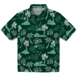 New York Jets Hawaiian Shirt - Palm And Clouds | Hula Hawaiian Shirts