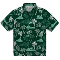 New York Jets Hawaiian Shirt - Palm And Clouds | Hula Hawaiian Shirts