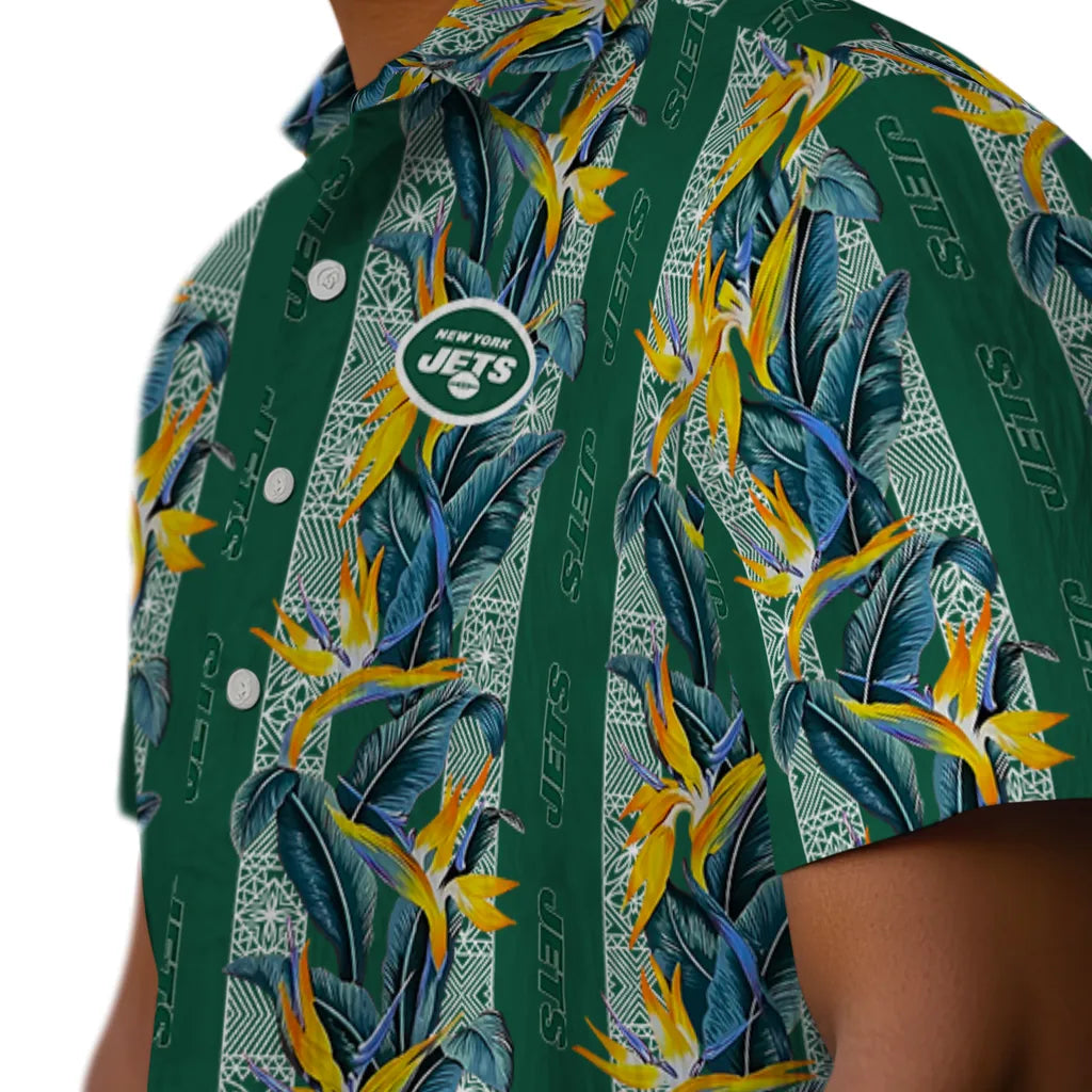 New York Jets Hawaiian Shirt - Paradise Vines | Hula Hawaiian Shirts