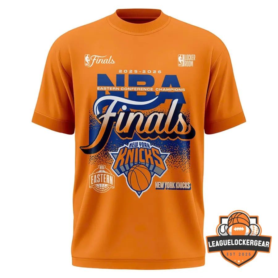 New York Knicks 2026 NBA Eastern Conference Champions Signed T-Shirt - LeagueLockerGear