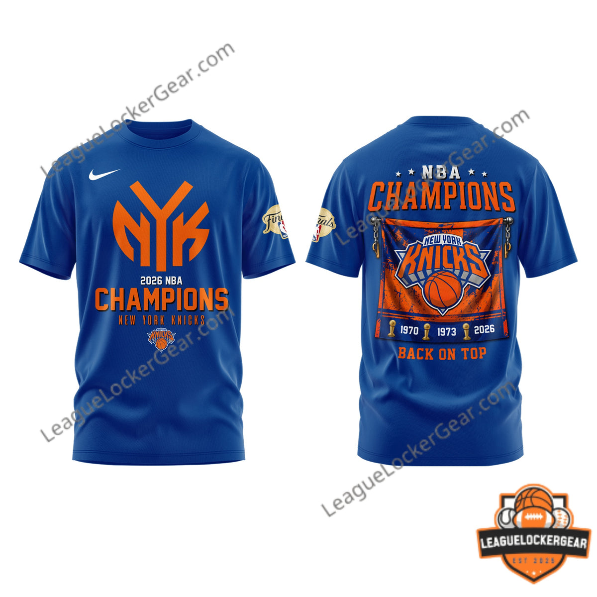 New York Knicks 2026 NBA Champions Back On Top T-Shirt - LeagueLockerGear