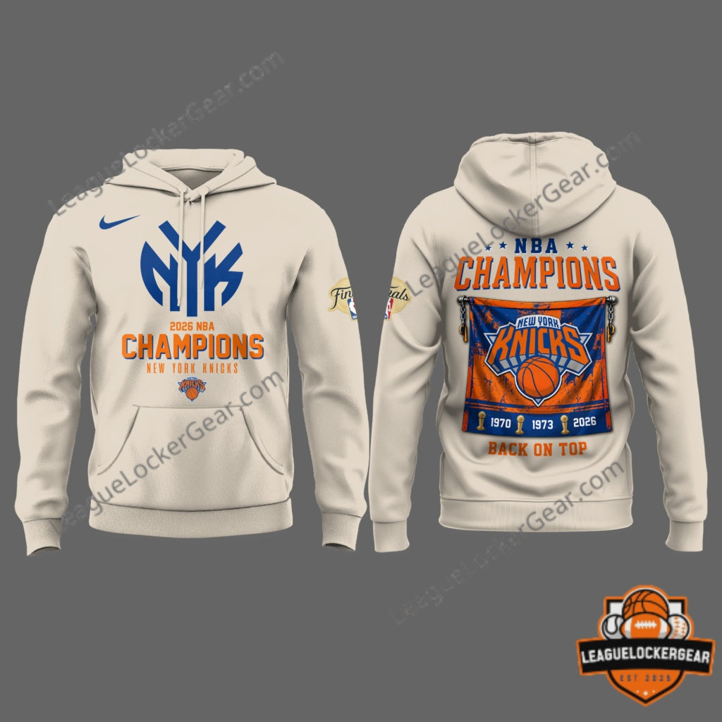 New York Knicks 2026 NBA Champions Hoodie - LeagueLockerGear