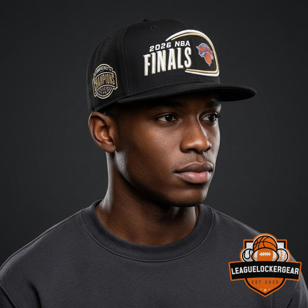 New York Knicks 2026 NBA Finals Conference Champions Baseball Cap - LeagueLockerGear