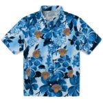 New York Knicks Hawaiian Shirt - Hibiscus Arrangement | Hula Hawaiian Shirts