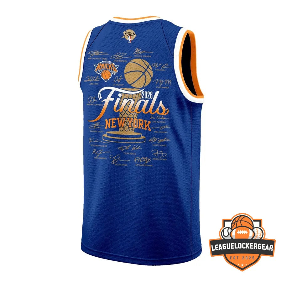 Knicks Jalen Brunson MVP Finals Signed Basketball Jersey - LeagueLockerGear