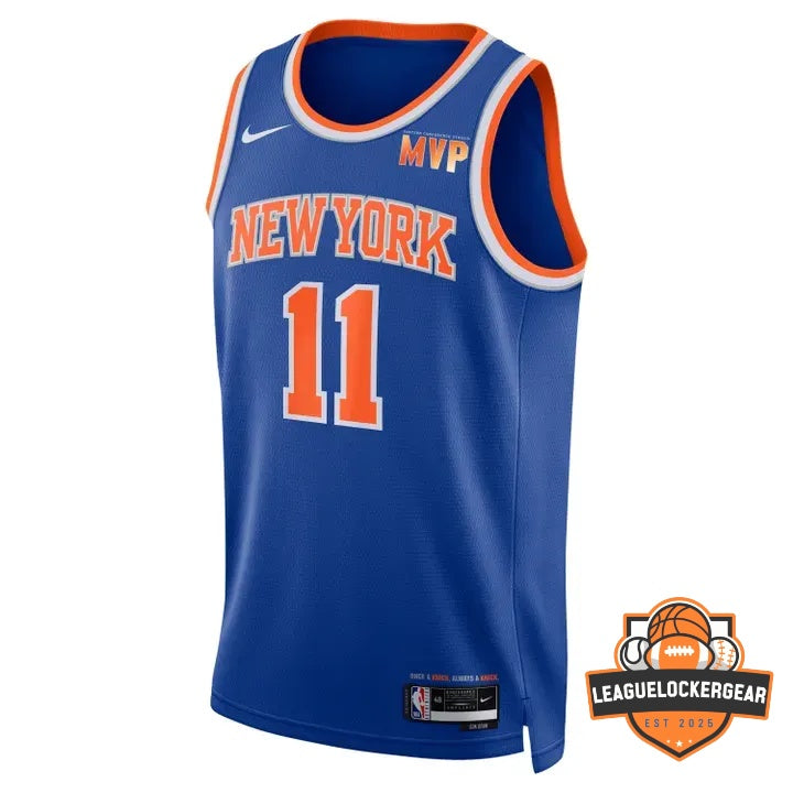 Knicks Jalen Brunson MVP Finals Signed Basketball Jersey - LeagueLockerGear