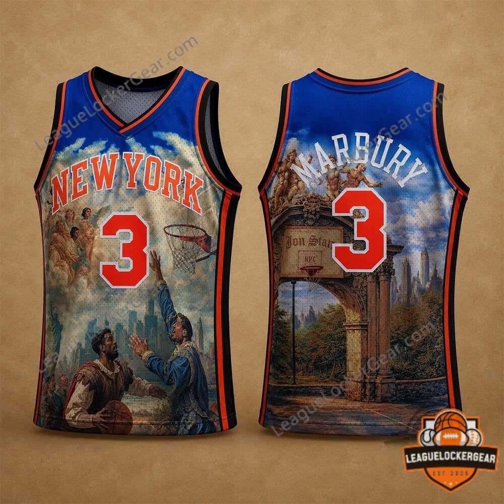 Jon Stan x Mitchell Ness Stephon Marbury Hardwood Jersey - LeagueLockerGear