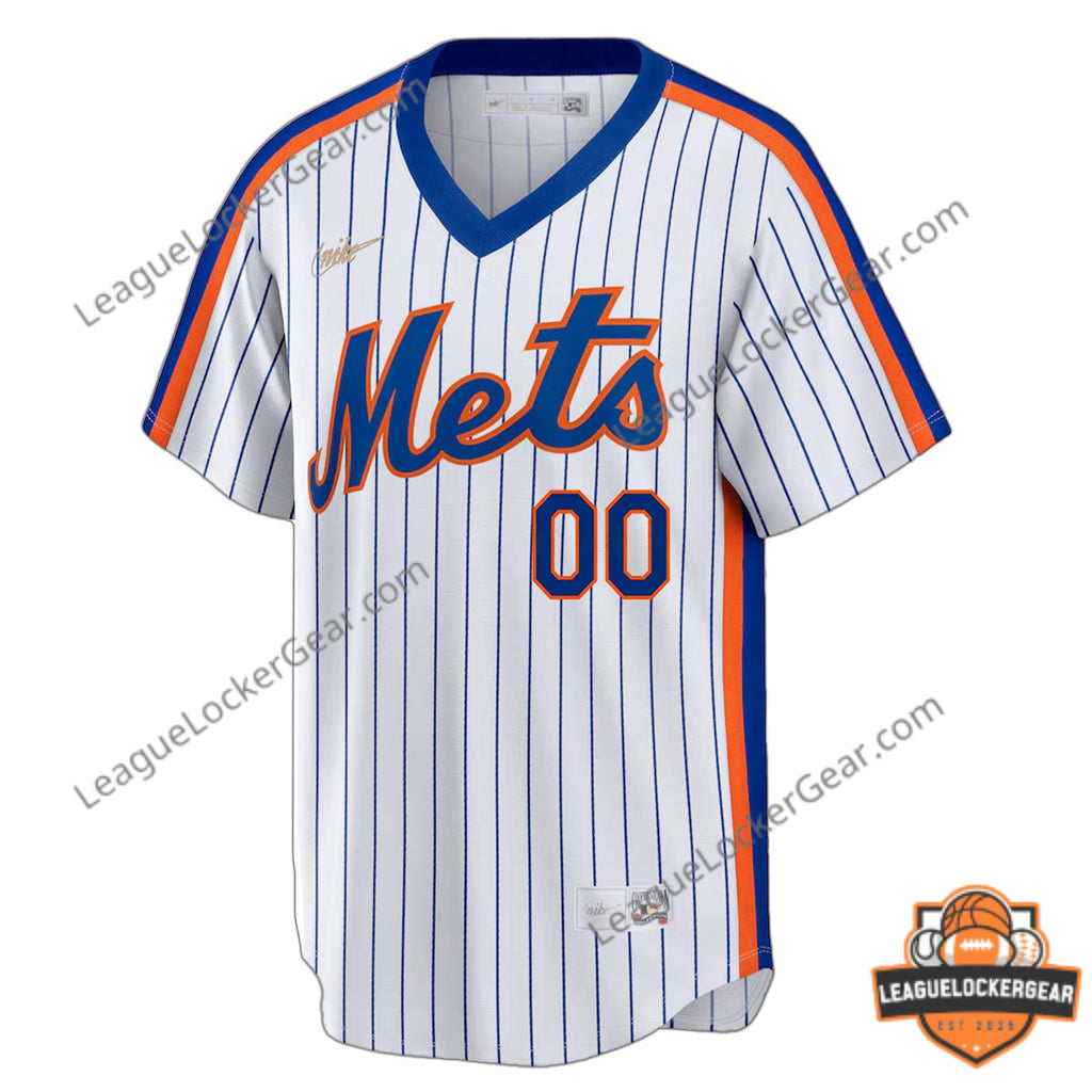 New York Mets Cooperstown Collection Custom Baseball Jersey - LeagueLockerGear