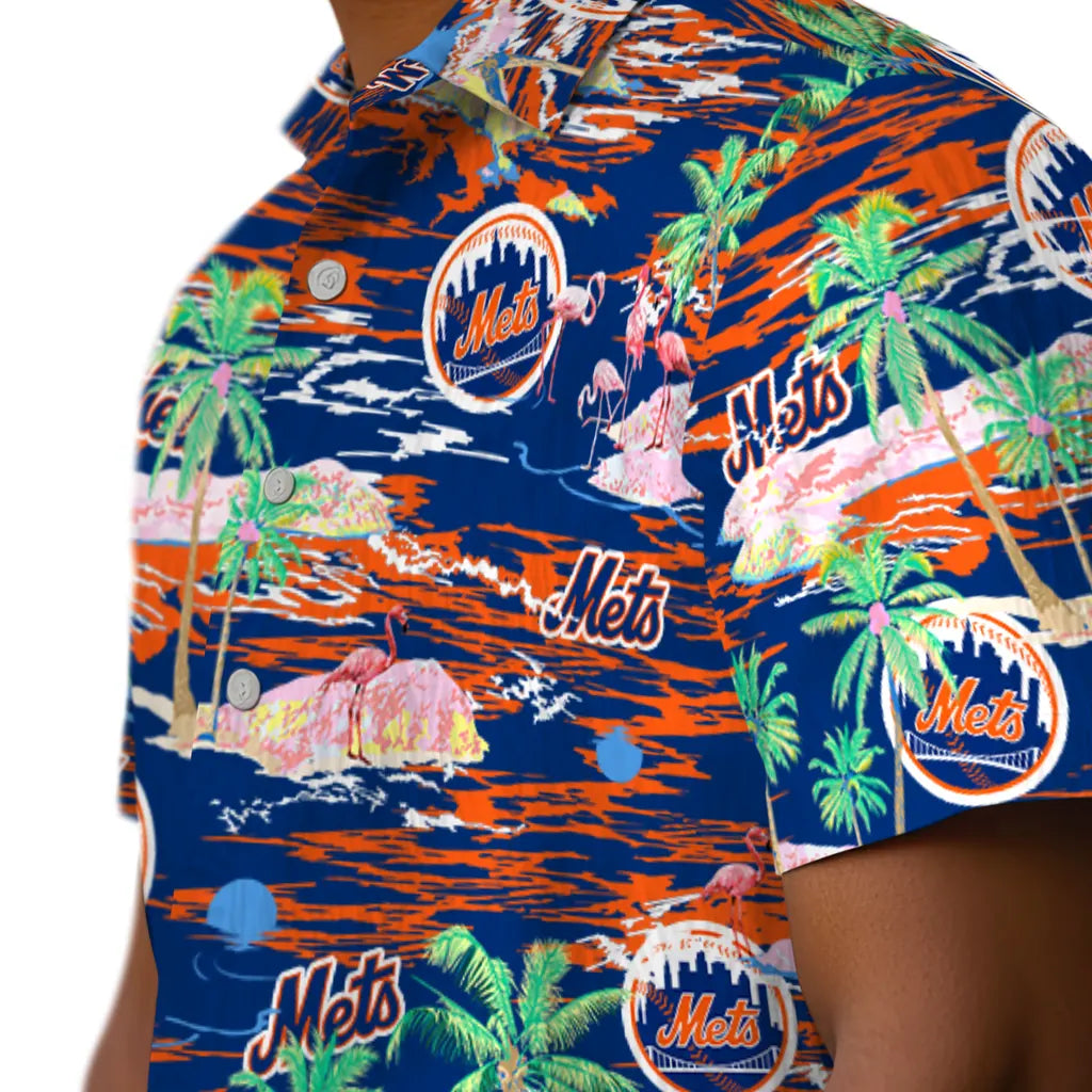 New York Mets Hawaiian Shirt - Hawaii Island | Hula Hawaiian Shirts