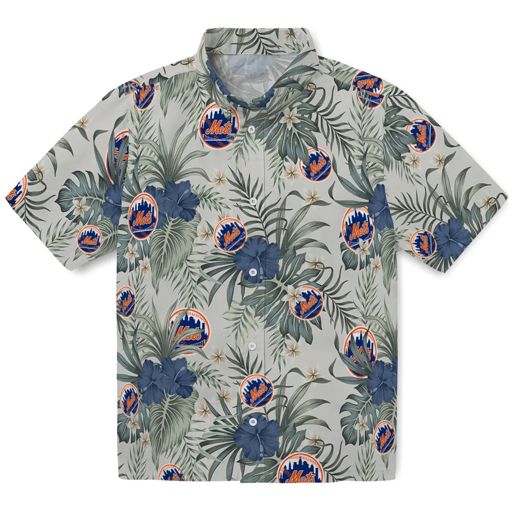 New York Mets Hawaiian Shirt - Hibiscus Designs | Hula Hawaiian Shirts