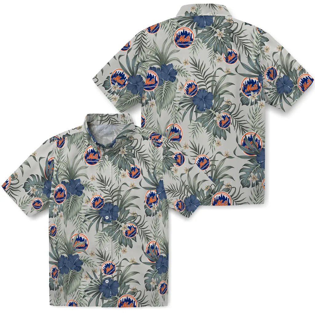 New York Mets Hawaiian Shirt - Hibiscus Designs | Hula Hawaiian Shirts