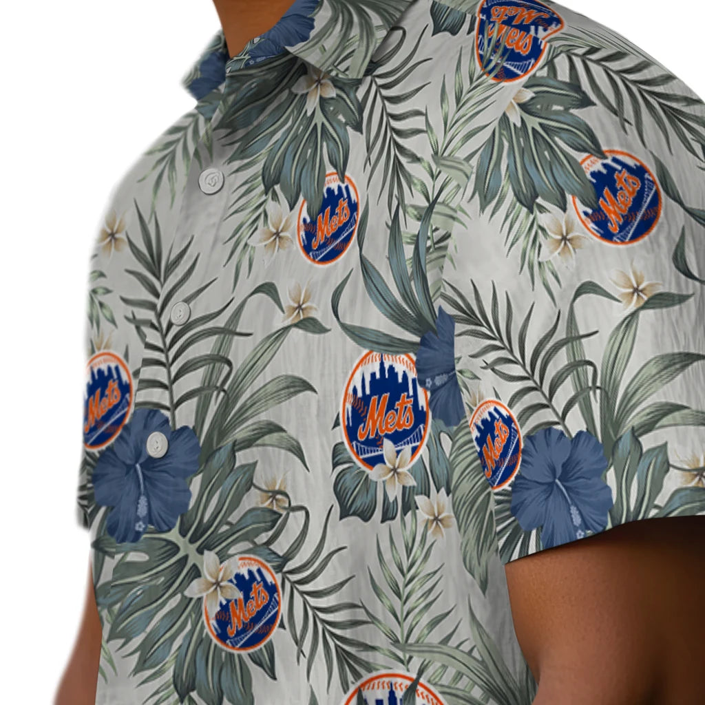 New York Mets Hawaiian Shirt - Hibiscus Designs | Hula Hawaiian Shirts