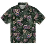New York Mets Hawaiian Shirt - Hibiscus Leaves Pattern | Hula Hawaiian Shirts