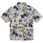 New York Mets Hawaiian Shirt - Hibiscus Seaside | Hula Hawaiian Shirts