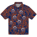 New York Mets Hawaiian Shirt - Leaf Outline | Hula Hawaiian Shirts