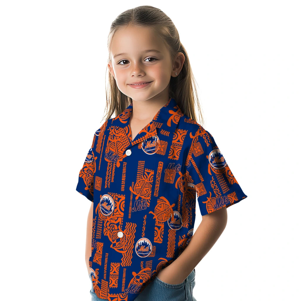 New York Mets Hawaiian Shirt - Turtle Lines | Hula Hawaiian Shirts