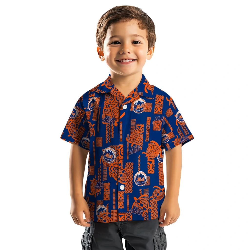 New York Mets Hawaiian Shirt - Turtle Lines | Hula Hawaiian Shirts