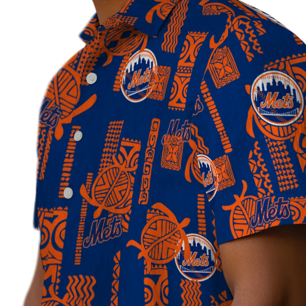 New York Mets Hawaiian Shirt - Turtle Lines | Hula Hawaiian Shirts