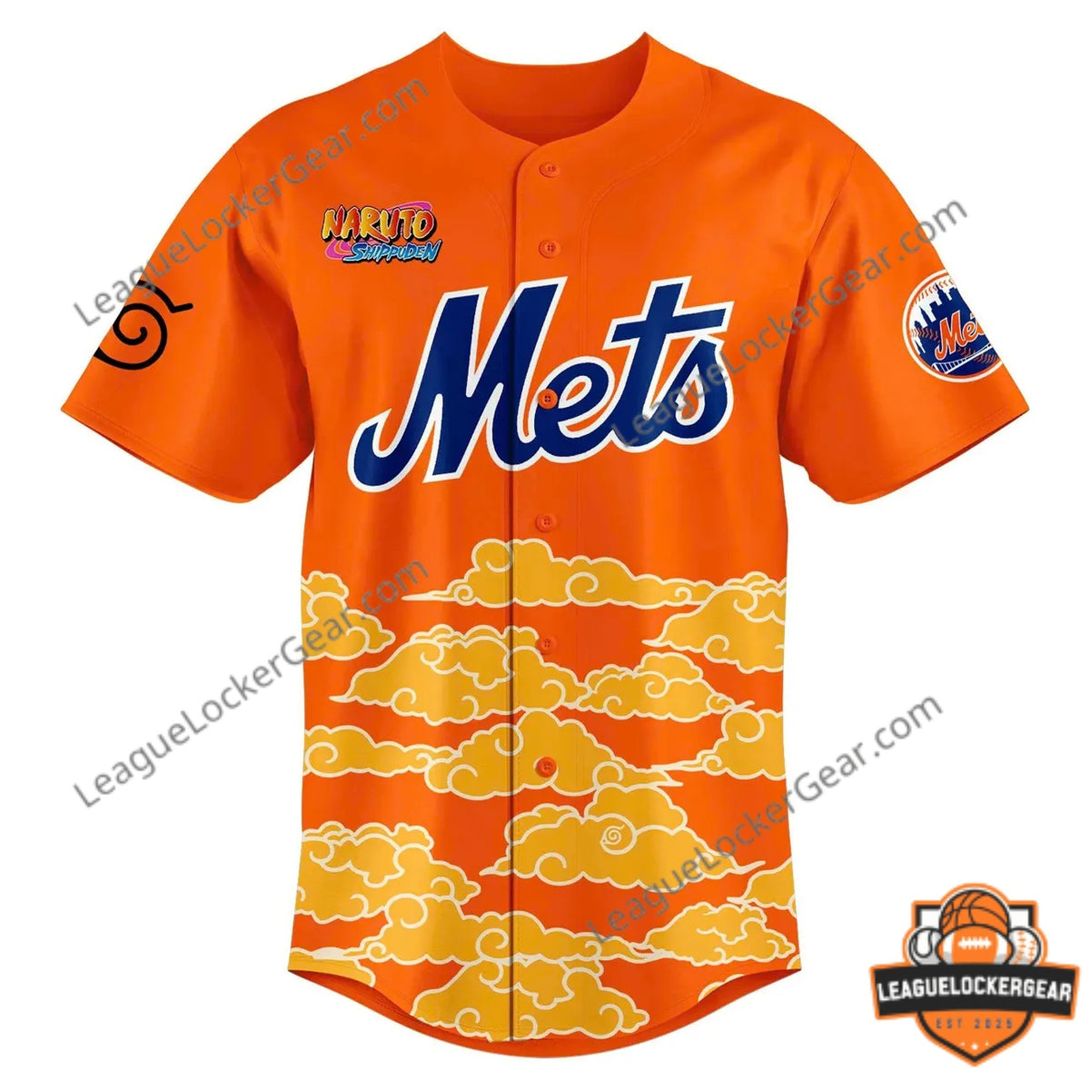 New York Mets x Naruto Shippuden Night 2026 Baseball Jersey - LeagueLockerGear